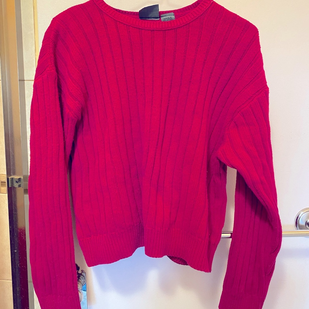 Liz Claiborne fuchsia pullover sweater PS